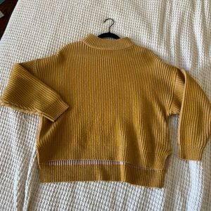 Oversized mustard sweater